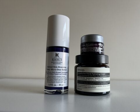 Skincare products Kiehls Aesop