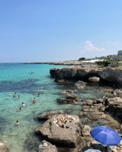 Smaller beach in Monopoli